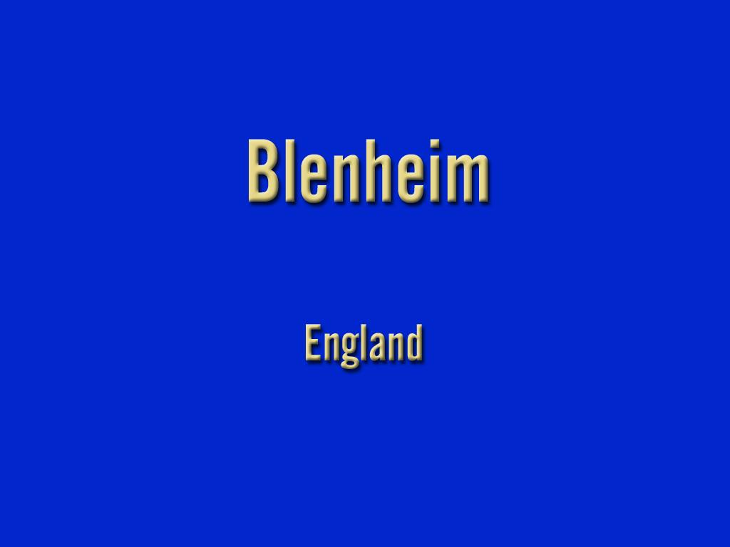 blenheim